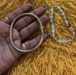 Bangle &amp; Beaded Bracelet Set