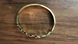 Anti Tarnish square Bangle gem Bracelet