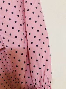 Polka Dot Pink Top: dress