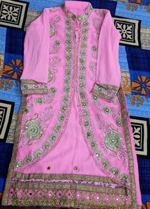 Pink Embellished Salwar Kameez