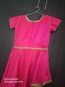 Girls Ethnic Dress Silk High Low Kurta