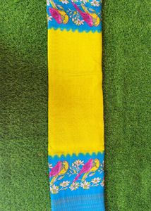 Colorful Parrot Motif Sarees - Set Of 5