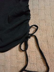 Black Ruched Top