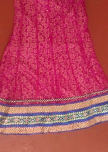 Gorgeous Pink &amp; Blue Lehenga