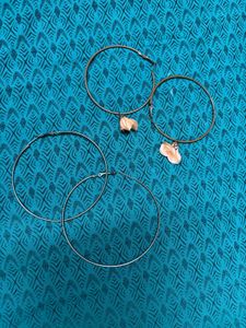 Hoop Earrings with Charms