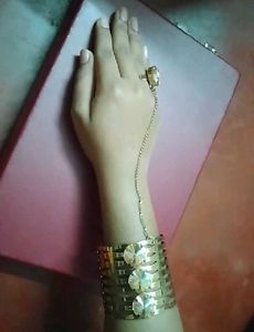 Statement Gold Slave Bracelet