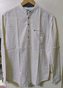Mandarin Collar Short Kurta Shirt for Men