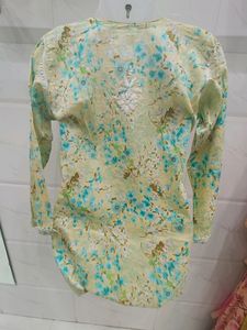 Lakhnavi Hand Embroidery Short Kurti