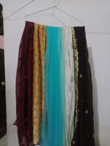 Combo 5 Dupatta 1 Kurti  Or Dress