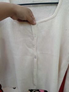 Cardigan Top - Cream