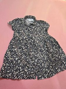 Beautiful Black N White Floral Dress
