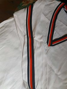 White V-Neck Long Sleeve Top