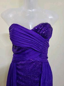 Purple Sequin Party Dress