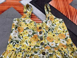 Floral Print Button-Down Sundress
