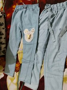 Cute Girl's Jeans Set