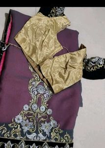 Elegant Embroidered Saree