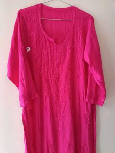 Rose Pink Handwork Chikankari Suit