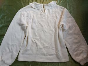 Winter White Tunics/ Sweatshirt Top For Women, Siz