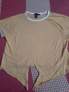 Yellow Tie Knot Top