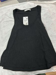NEW MANGO Black Sleeveless Top