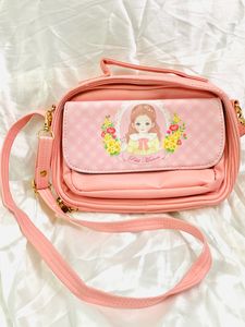 Cute Kawai Pink Sling Bag For Girls