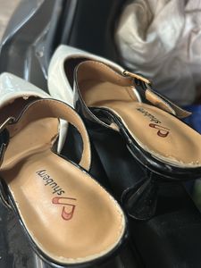 Shubery Beautiful White Heels With The Strap
