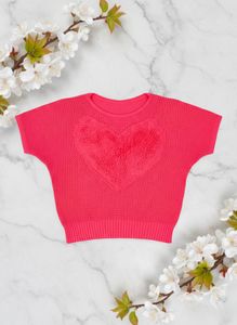 Soft Knit Heartfelt Orange Delight Top
