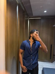 Stylish Blue Casual Shirt