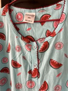 Cute Watermelon Print Night top