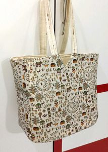 Ethnic Print Tote Bag