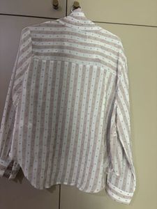 Striped Button-Down Top