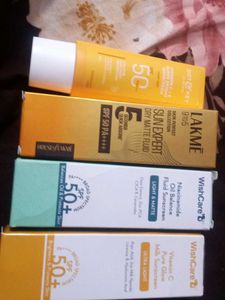 All Sunscreen Are New No Coim 50 G Combo 4