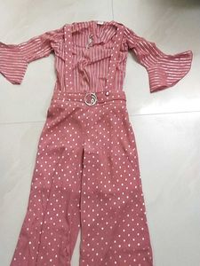 Peach Colour Partywear Dress