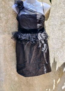 6.23.2 SEXY ONE SIDED BLACK DRESS