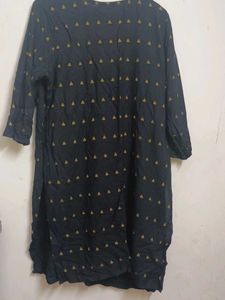 Black Printed Kurta By Max Xxl