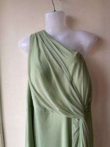 Elegant Green One-Shoulder Gown Azazie(A22)