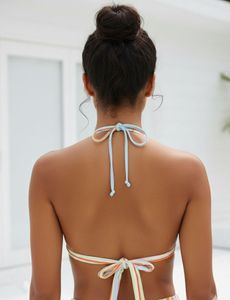 Striped Bikini Top