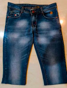 Stylish Men's Distressed Blue Denim Jeans