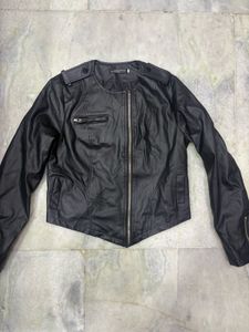 Black Faux Leather Jacket