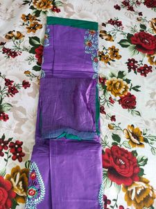 🎀Embroidered Purple &amp; Green Salwar Suit🎀