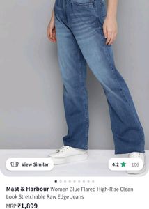 Flared High Rise Jeans