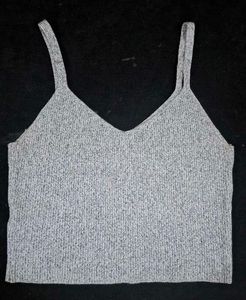 Grey Knit Tank Top