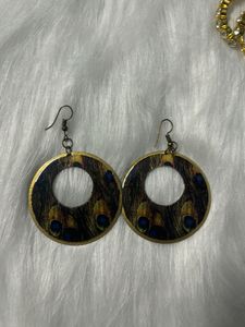 Peacock Pattern Earrings