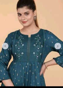 Elegant Embroidered Long Drees ✨️