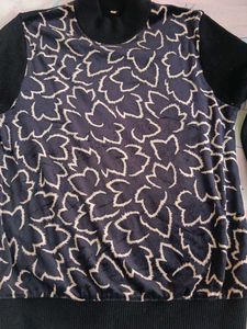 Botanical Print Turtleneck