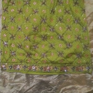 Green Embroidered Kurta Set