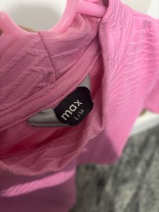 Pink Mock Neck Textured Top