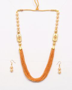 Golden Necklace With Earrings. Jewellery, Necklace, Earrings, Choker, Peacockjewellery, Jaipurjewelry, Kundanjewelry, Bridaljewellery, Western, Women, Beauty, Chain, Jewelry, Polki,