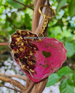 Custom Resin Heart Keychain