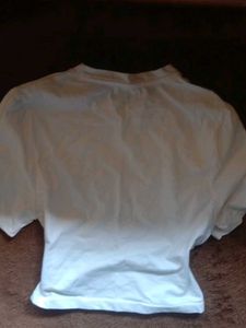 White Graphic Print T-Shirt